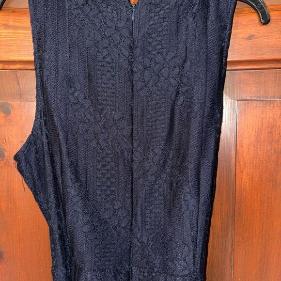 Womens Vince Camuto Lace Lined Pants Romper Navy Blue size 4 - Picture 5 of 5